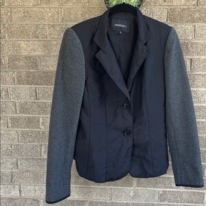 Lafayette 148 New York Wool Blend Black Blazer Size 2